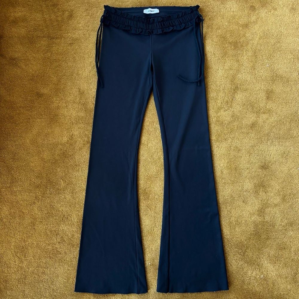Danielle Guizio Ruched Side Tie Pants - Picture 3 of 6